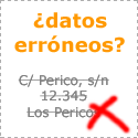 Modificaci�n de datos de empresas y negocios de Espa�a